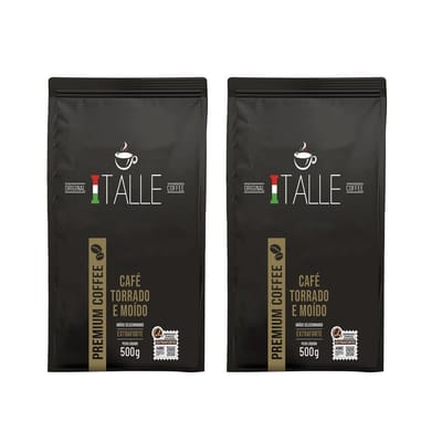 Kit 2 Café Torrado E Moído Extraforte 1kg