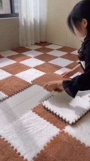 Tapete de Pelúcia 10 Peças Quebra-cabeça
