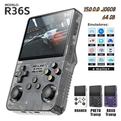 Console Portátil R36S + 15.000 Jogos