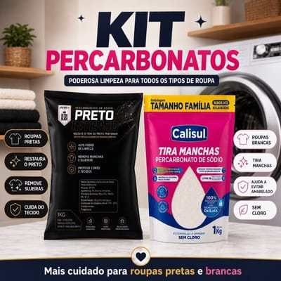 Kit Percarbonato Calisul 1kg + Preto Intenso ANS 1kg