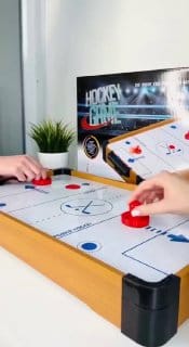Mini Hockey De Mesa Jogo Air Completo Portátil Infantil