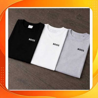 Kit 3 Camisetas Masculinas Estampadas "Bos Básico" Algodão Premium Fio 30.1 Casual e Confortáveis