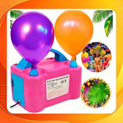 Inflador Elétrico de Balões Bexigas 110v/220v Festa Ornamentação Bomba de Encher Bola de Festas，com 2 Bicos，Bomba infláv