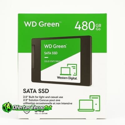 SSD WD Green 480GB INTERNO WESTERN DIGITAL SATA3 WD GREEN WDS480G3G0A 480GB VERDE