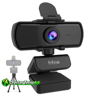 Webcam Fifine K420 2K Com Microfone 1440p tripé k 420