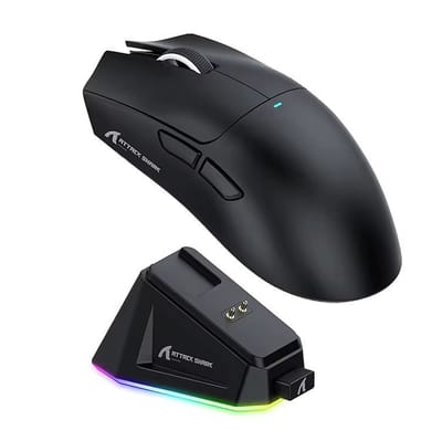 Mouse Gamer Attack Shark X11 Sem Fio RGB 22000 DPI Tri-Mode Ultra Leve - (Shopee)