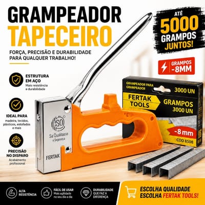 Kit Grampeador para Tapeceiro +5000 GRAMPOS