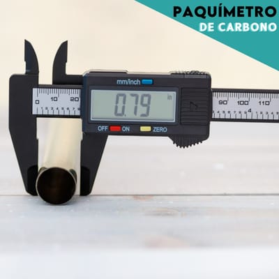 Paquímetro de Carbono com Tela Digital. Ideal para Medidas Internas e Externas - MN