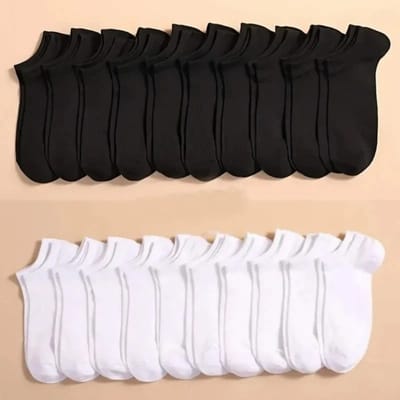 Kit 3/6/12/18 Pares de Meias Soquete Cano Curto Unissex
