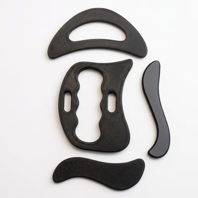 Kit 4 Ferramentas de Liberação Miofascial Gua Sha