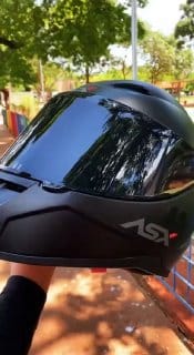 Capacete Moto Asx City Solid Masculino Fechado Brilhante