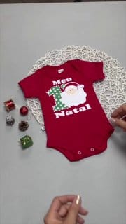Roupa Natal e Ano Novo para Bebê - 1, 2, 4, 6 ou 8 Peças