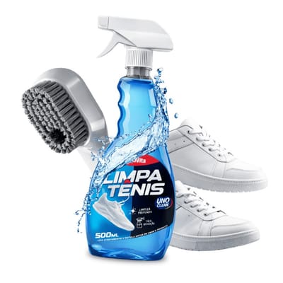 Kit Limpa Tênis + Escova Spray Premium