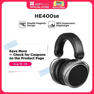 Headphone Fones de Ouvido HIFIMAN HE400se Magnéticos Planos, com ímãs furtivos Fone HE400 se