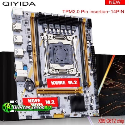 Placa mãe Qiyida x99 K9S com suporte TPM 2.0