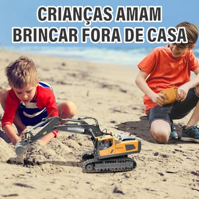 Brinquedo Escavadeira de Controle Remoto STEM