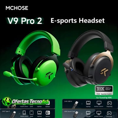 Headset Mchose V9 Pro 2 sem fio Bateria 300h