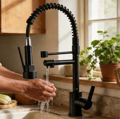 Torneira de Cozinha Gourmet com Extensor de Spray