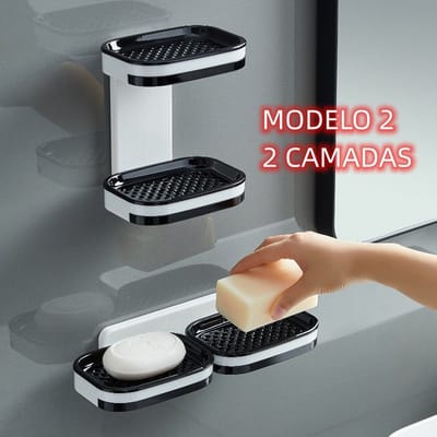 Saboneteira Com Suporte Para Banheiro