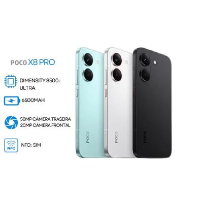 Smartphone Xiaomi Poco X8 Pro 5G 512GB Versão Global