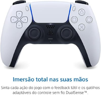 Controle PlayStation DualSense Sem Fio Branco