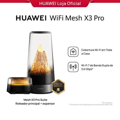 Roteador Mesh Huawei WiFi X3 Pro Wi-Fi 7