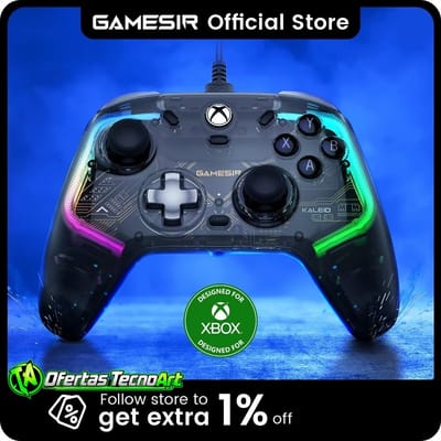 Controle GameSir Kaleid Flux Hall Effect PC Xbox