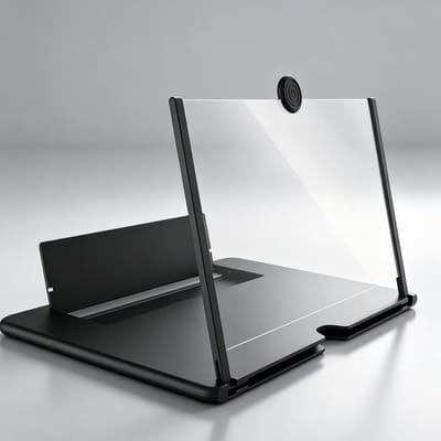 Ampliador De Tela Lente 3d Suporte Dobrável De Celular