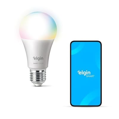 Lâmpada Inteligente RGB 10W Elgin WiFi
