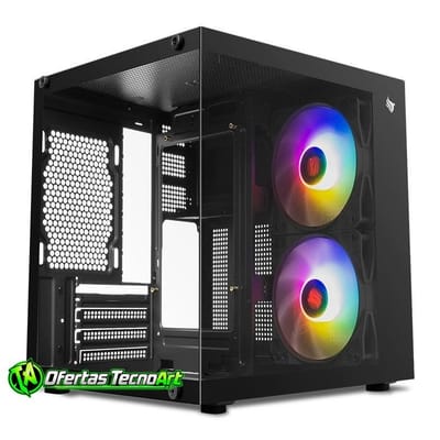 Gabinete Gamer Aquário Pichau Atom X Mini-Tower Vidro