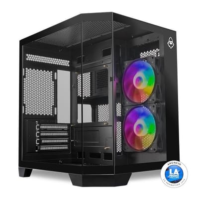 Gabinete Gamer Mancer CV700B com 2 Fans e Lateral de Vidro