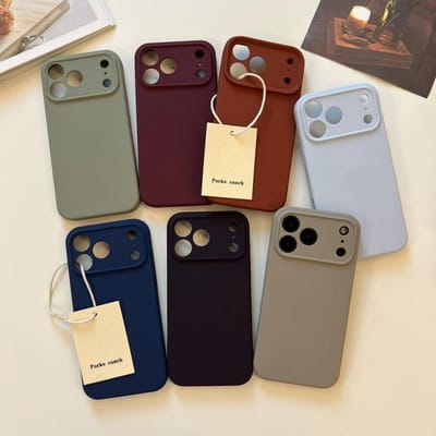 Capa Silicone iPhone 17/17Pro/17ProMax c/ Proteção de Câmera