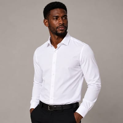 Camisa Social Masculina Manga Longa Slim Fit Tecnológica