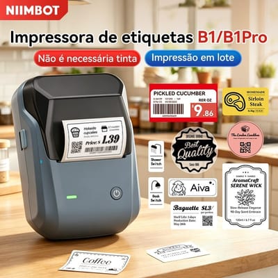 Impressora de Etiquetas Portátil Bluetooth Niimbot B1