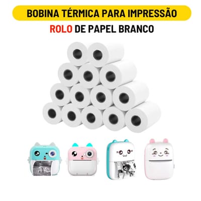 Bobina Rolo De Papel Térmico Para Mini Impressora