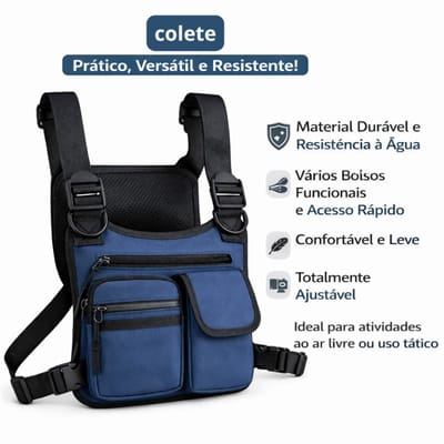 Mochila Pochete Tática Masculina Impermeável