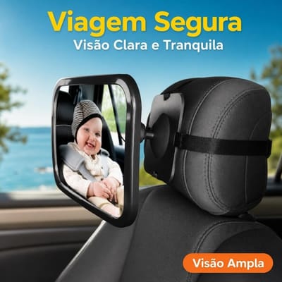 Espelho Retrovisor Banco Traseiro Bebê 1/2/3Pcs