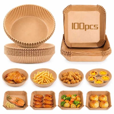 Forma de Papel para Air Fryer 100 Folhas