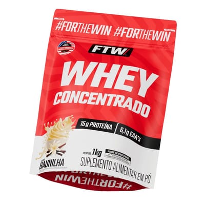 Whey Protein Concentrado 1kg Refil FTW