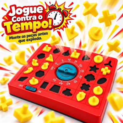 Jogo Contra o Tempo Relógio 60 Segundos Blocos Montar