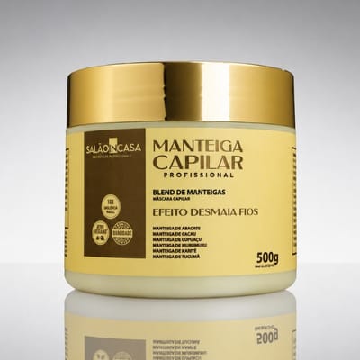 Mascara Capilar 6 Manteigas Alisa e Nutre 1 Minuto