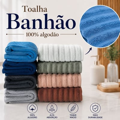 Toalha Banhão Gigante 100% Algodão Wave Habitat