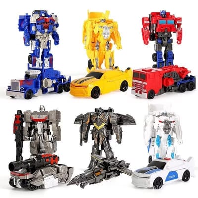 Carro de Brinquedo Transformer Polícia e Avião