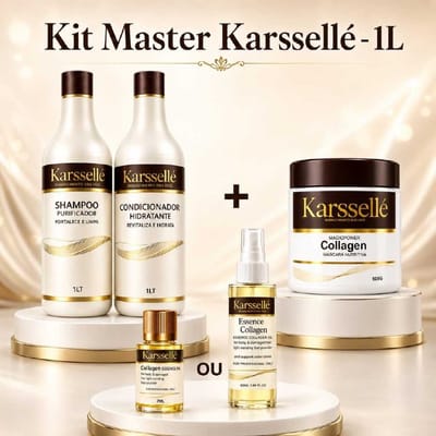 Kit Shampoo + Condicionador + Máscara + Óleo Karssellé