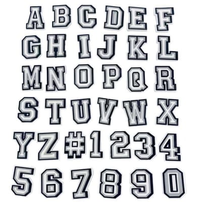 Charms para Sandálias Letras e Números