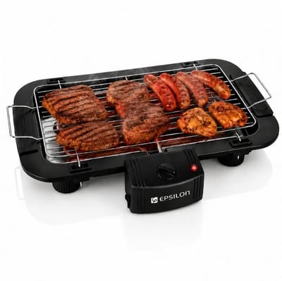 Churrasqueira Elétrica de Mesa Epsilon com Controle de Temperatura