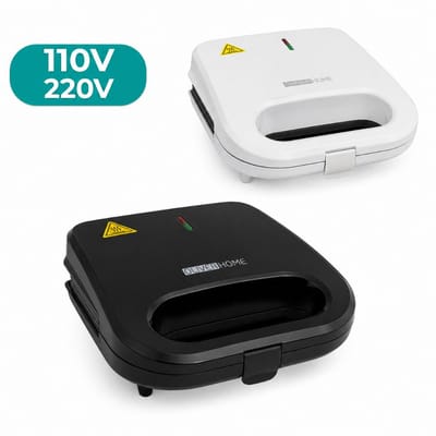 Sanduicheira Elétrica e Grill 2 em 1 Inox 750W