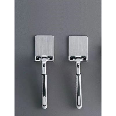Suporte Para Aparelho de Barbear Multiuso Inox Sem Furos