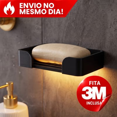Suporte Saboneteira Parede Autoadesiva 3M