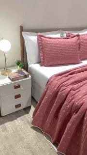 Cobre Leito Decor SOLTEIRO, CASAL, QUEEN e KING Tecido Percal 200 Fios Dupla Face